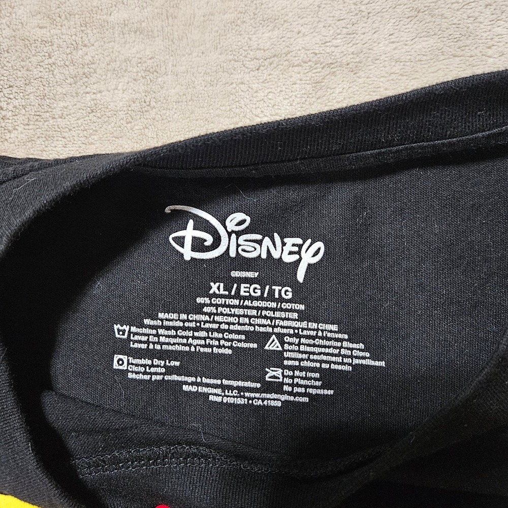 Disney Alice in Wonderland Black Graphic T-Shirt XL Can You Imagine - Picture 2 of 3